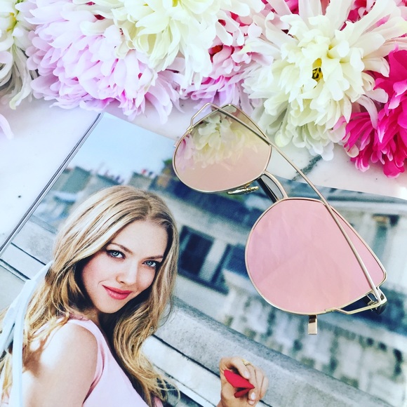 š "Natalie" Sunglasses || Pink Mirror Cat Eye